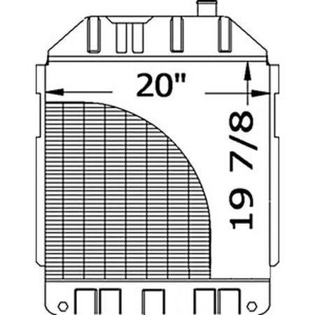 Aftermarket Radiator D6NN8005D